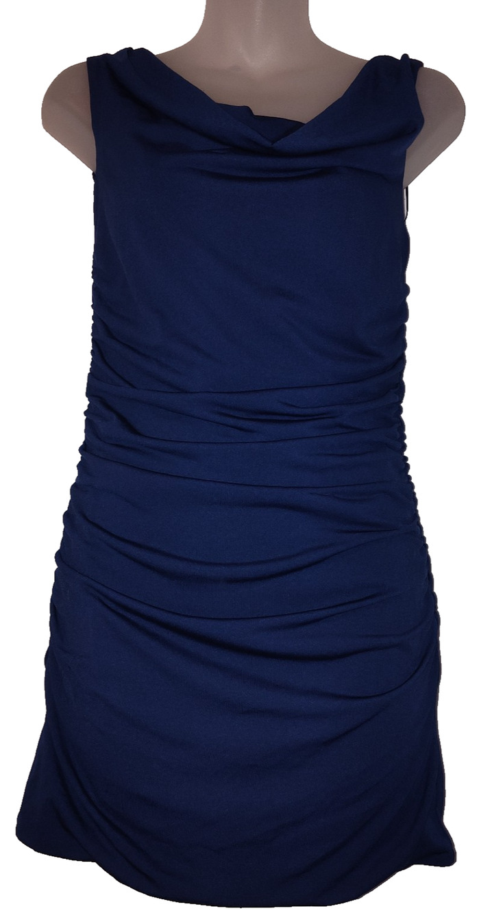Cotton Candy LA Women’s Blue Ruched Side Bodycon Sleeveless Dress Size M BG22